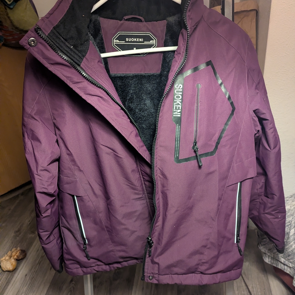 Suokeni Purple Winter Jacket
